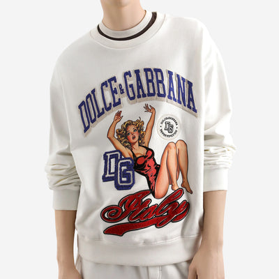 Dolce & Gabbana Print And Embroidery Sweatshirt