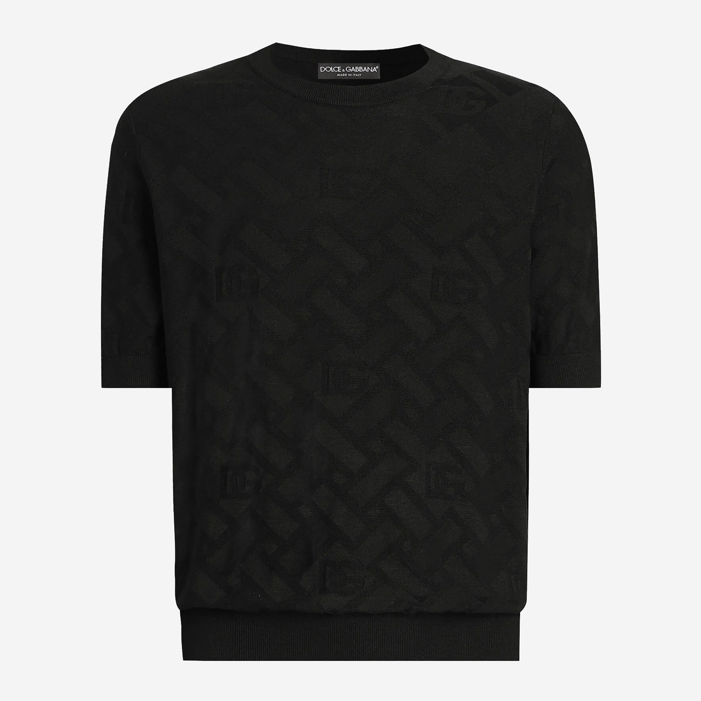 Dolce & Gabbana Micro-Dot Stitch Silk Knitwear