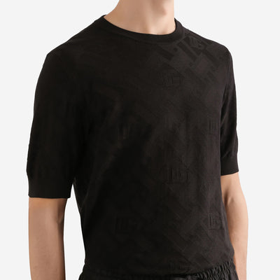 Dolce & Gabbana Micro-Dot Stitch Silk Knitwear