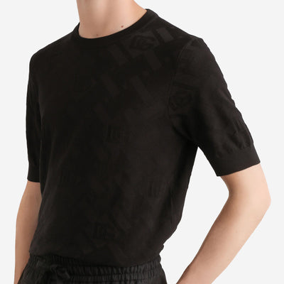 Dolce & Gabbana Micro-Dot Stitch Silk Knitwear