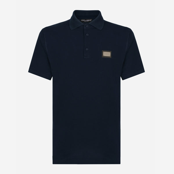 Tシャツ・カットソー Dolce & Gabbana 'Orologi' polo shirt (GXZ18TJBSKC HB5EP) Dolce & Gabbana Branded Tag Polo Shirt – ZAP