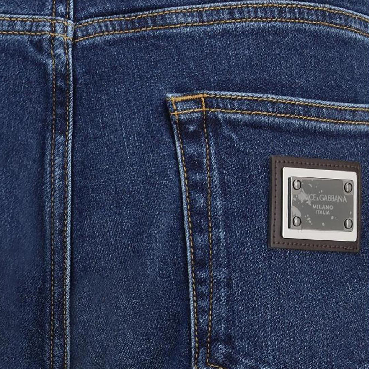 Dolce & Gabbana Slim-Fit Stretch Cotton Plaque Jeans