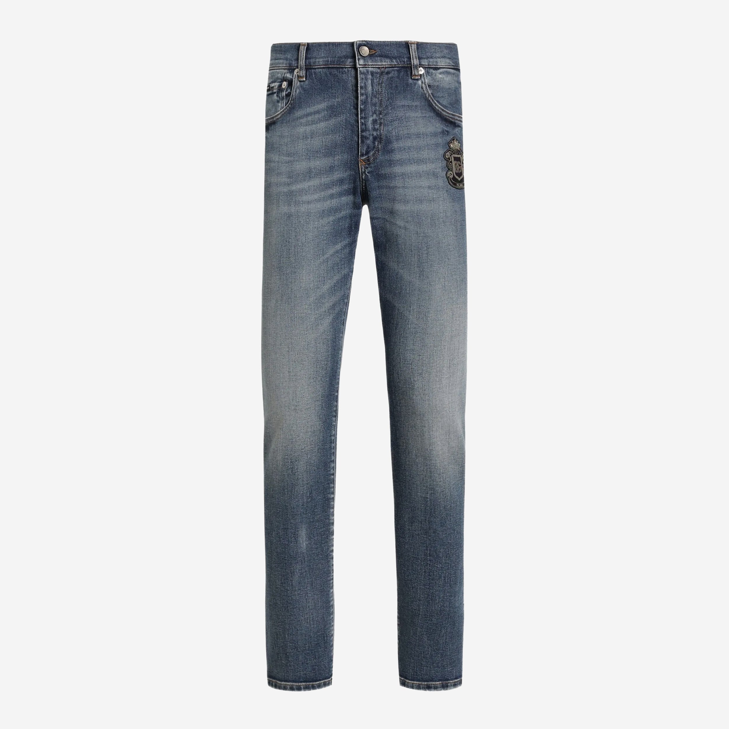 Dolce & Gabbana Heraldic Patch Jeans