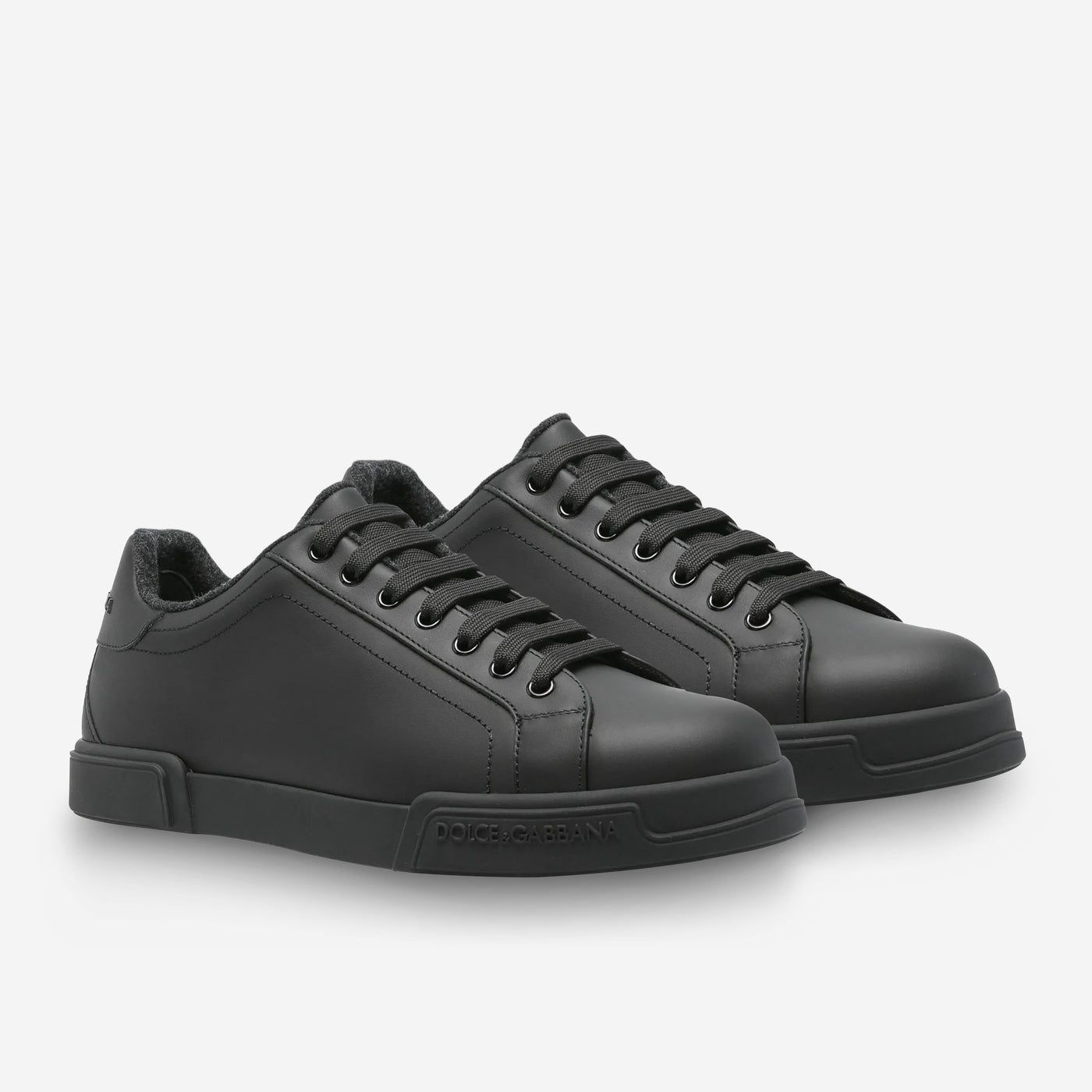 Dolce & Gabbana Portofino Fussbett Insole Calfskin Sneakers
