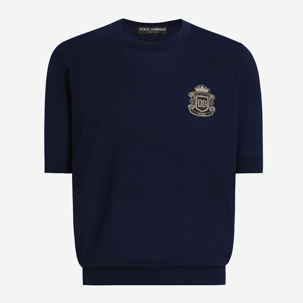 Dolce & Gabbana Heraldic Cotton Knitwear T-Shirt – ZAP
