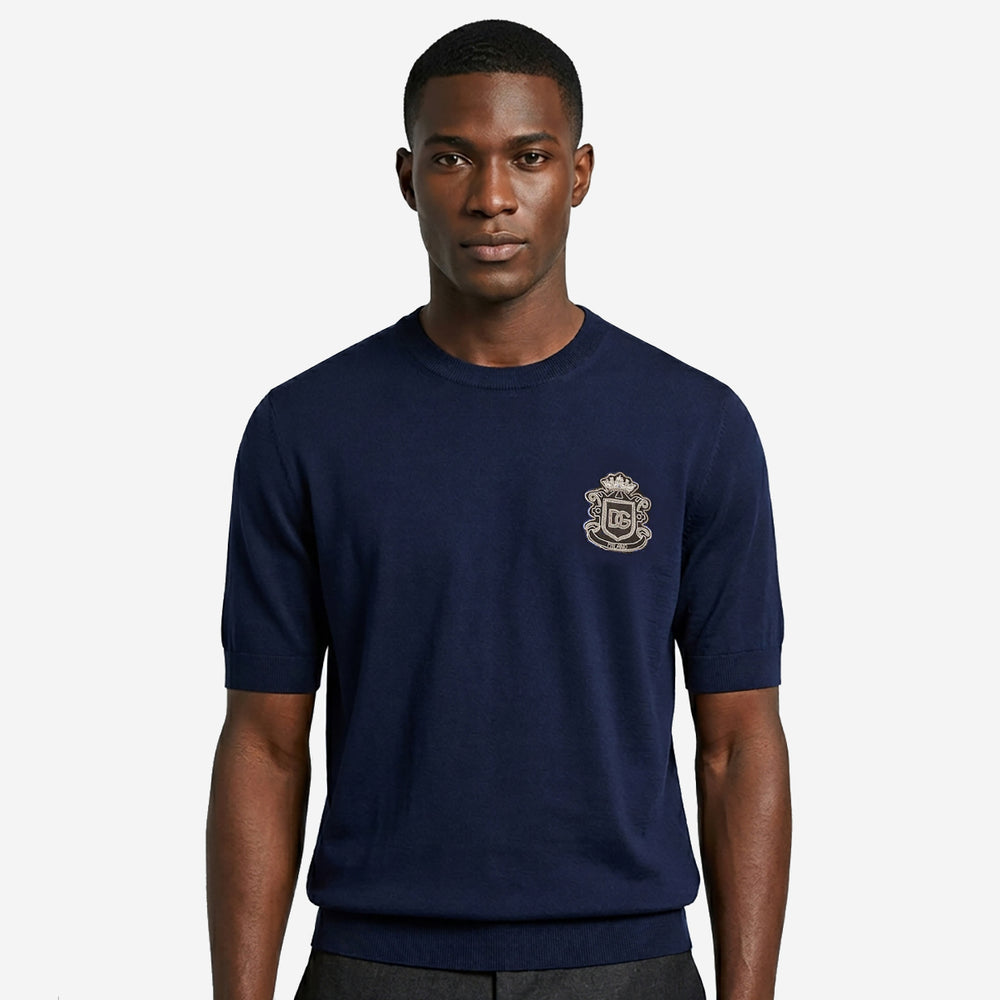 Dolce & Gabbana Heraldic Cotton Knitwear T-Shirt – ZAP