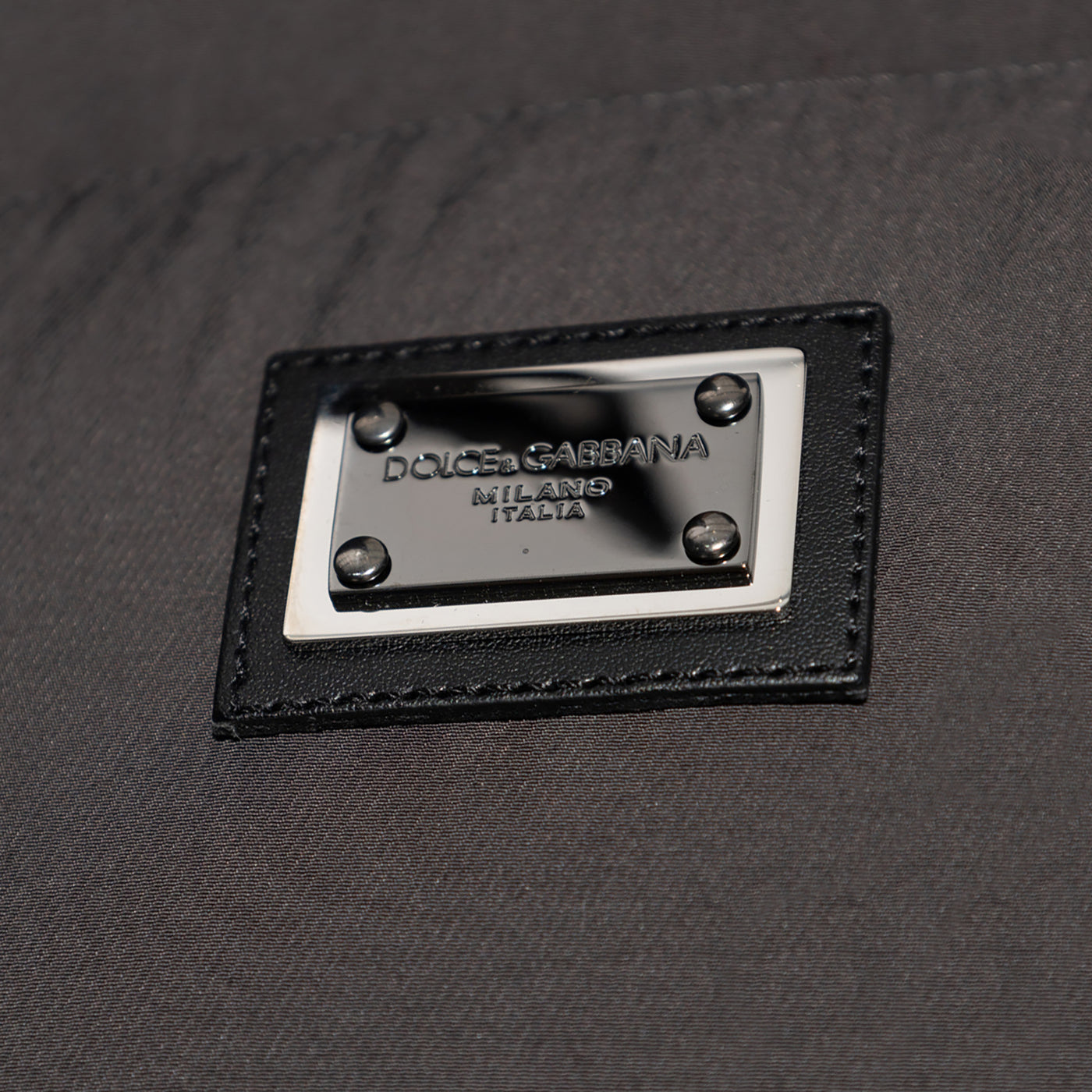 Dolce & Gabbana Hooded Plaque Puffa Jacket