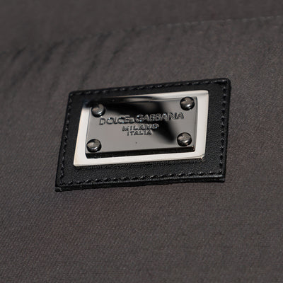 Dolce & Gabbana Hooded Plaque Puffa Jacket