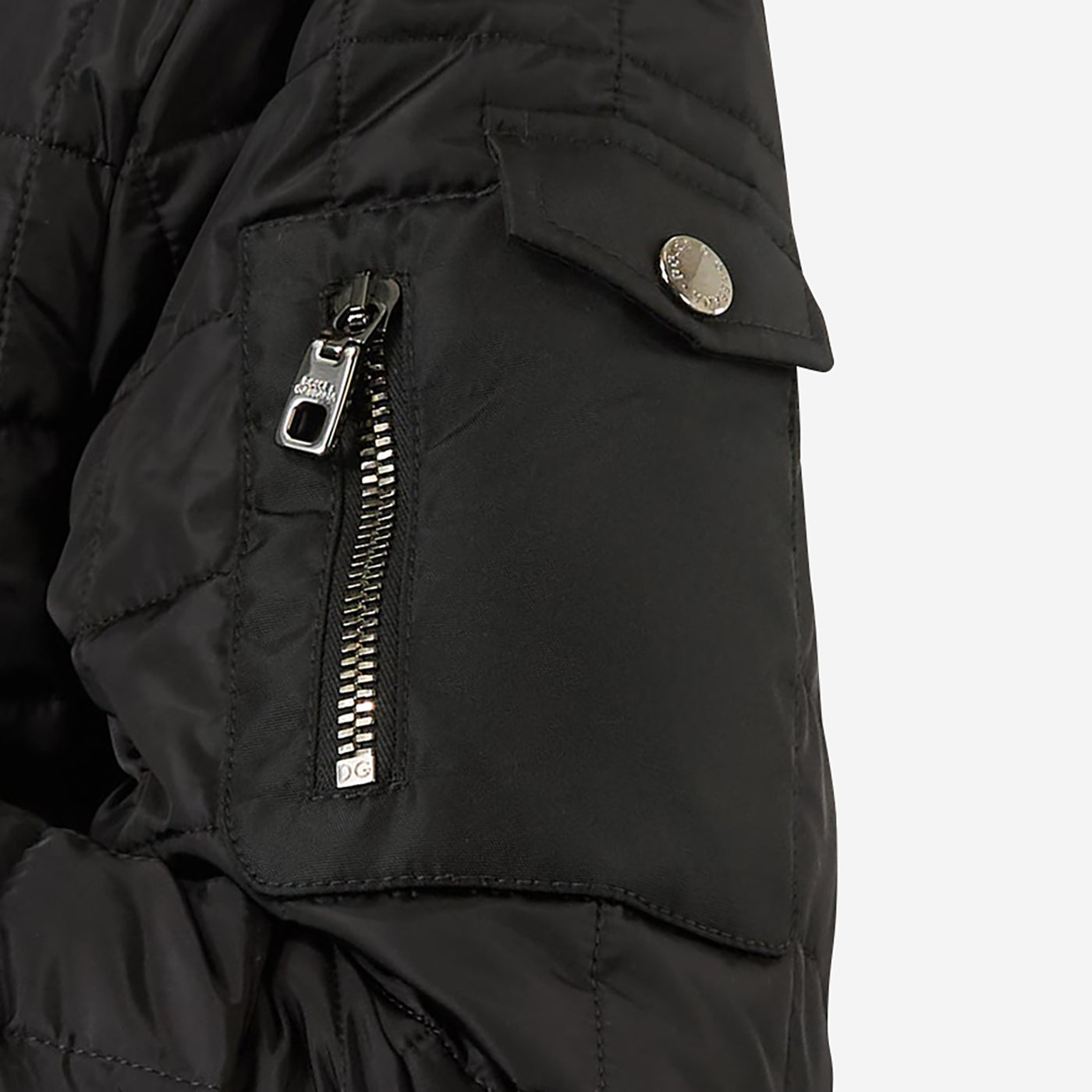 Dolce & Gabbana Plaque Quilted Bomber Jacket