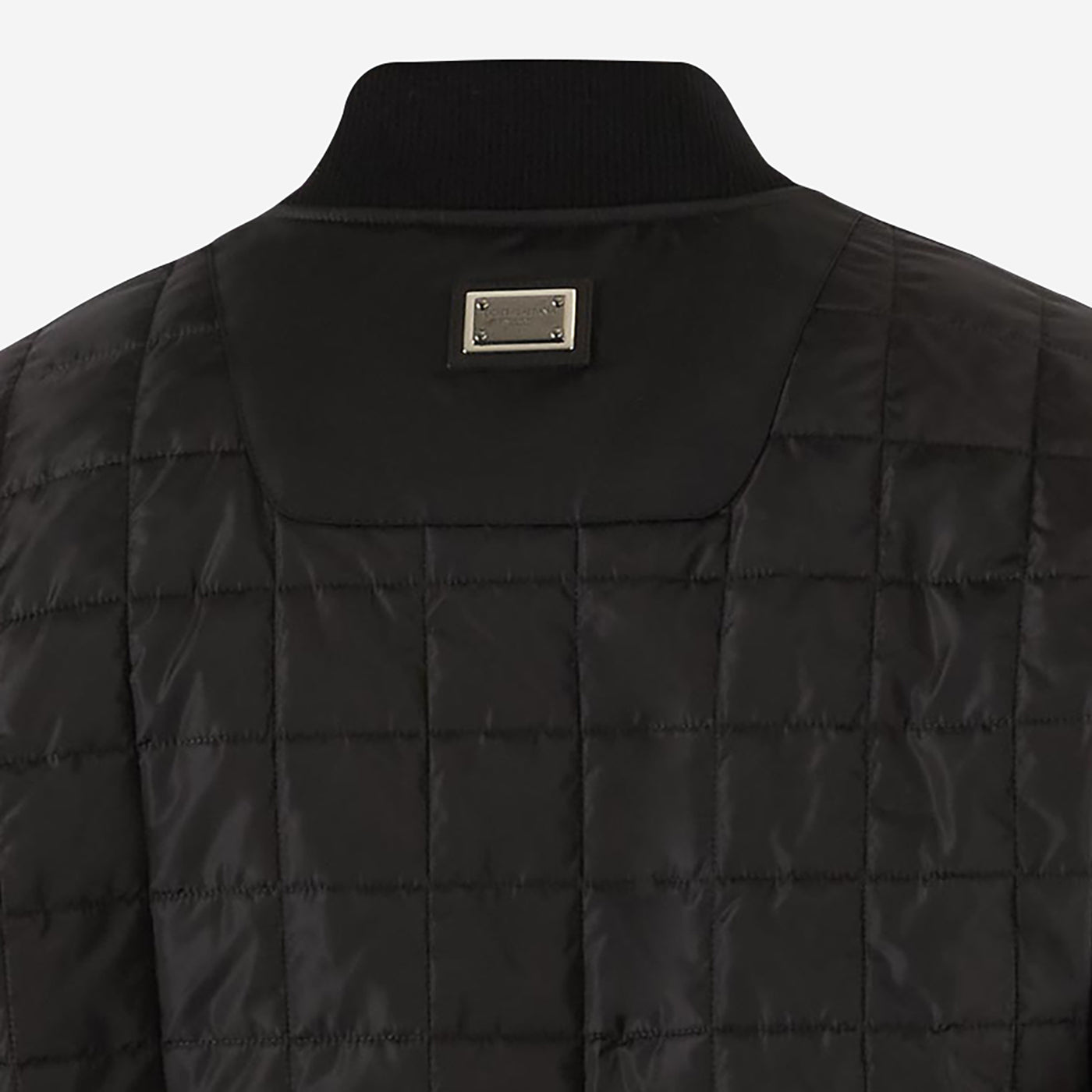 Dolce & Gabbana Plaque Quilted Bomber Jacket