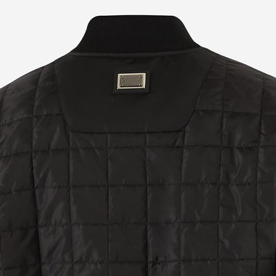 Dolce & Gabbana Plaque Quilted Bomber Jacket