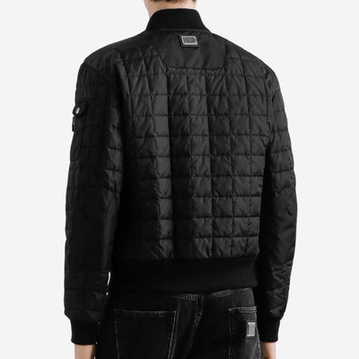 Dolce & Gabbana Plaque Quilted Bomber Jacket