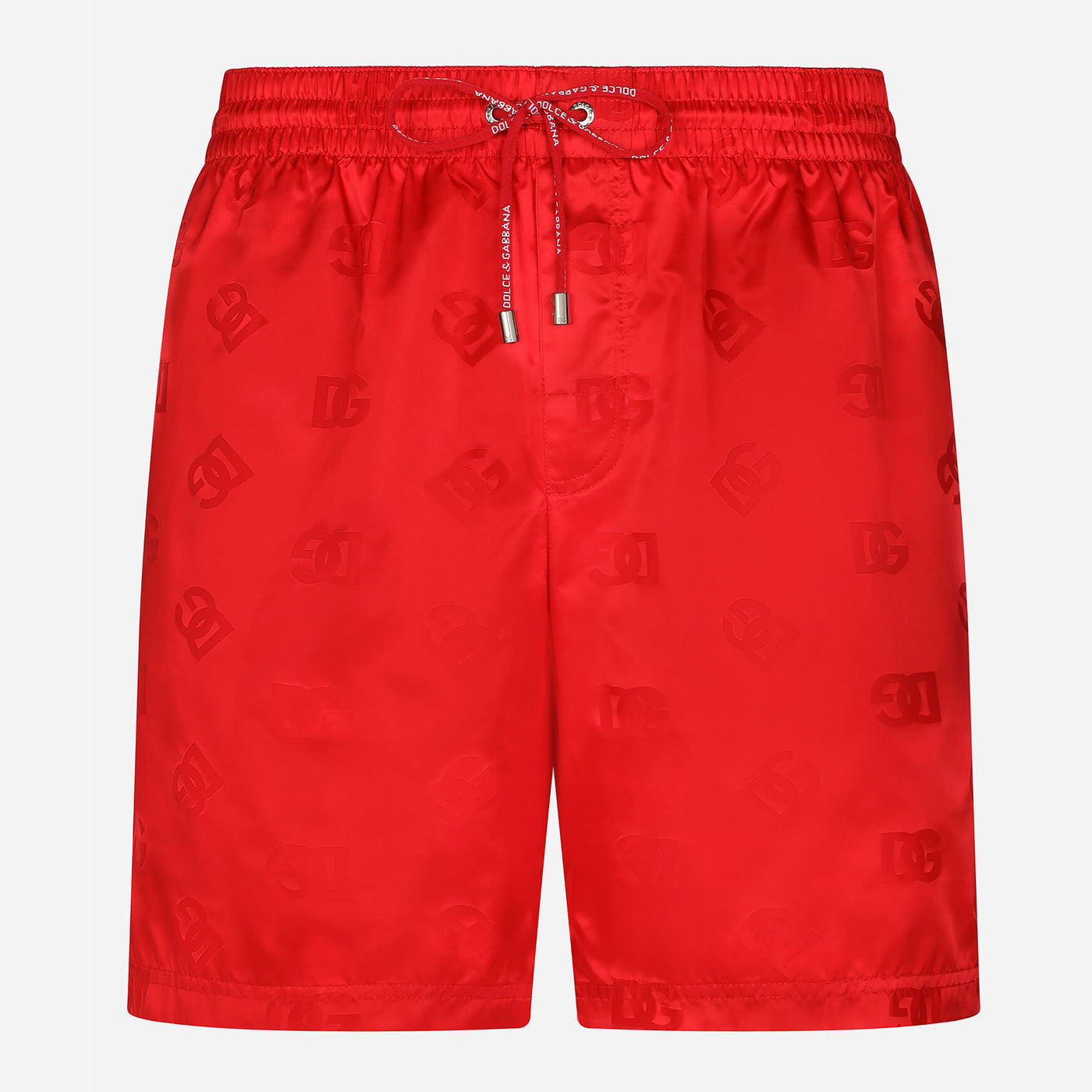 Dolce & Gabbana Mid-Length Jacquard DG Monogram Swim Shorts