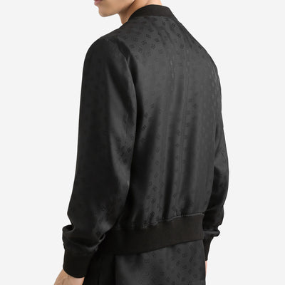 Dolce & Gabbana DG Logo Silk And Jacquard Bomber Jacket