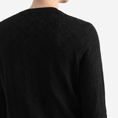 Dolce & Gabbana DG Silk Crewneck Knitwear