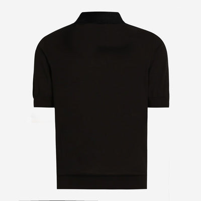 Dolce & Gabbana Branded Tag Knit Polo