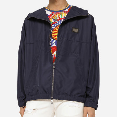 Dolce & Gabbana Branded Tag Hooded Jacket