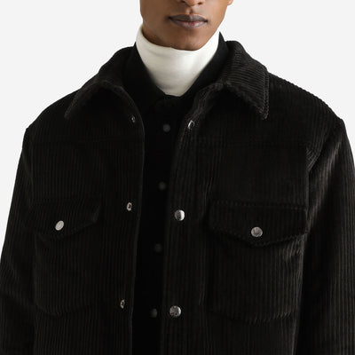 Dolce & Gabbana Padded And Quilted Velvet Shirt Jacket