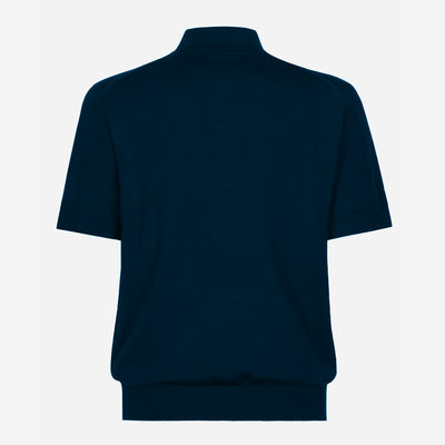 Dolce & Gabbana Branded Tag Wool Polo Shirt