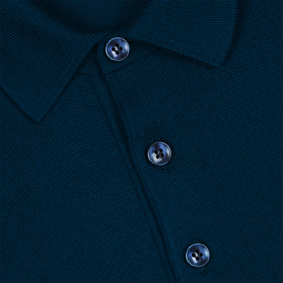 Dolce & Gabbana Branded Tag Wool Polo Shirt
