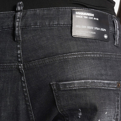 DSquared2 Black Pioner Wash Skater Jeans