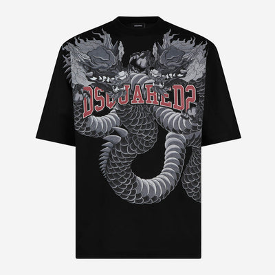 DSquared2 Dragon Loose Fit T-Shirt