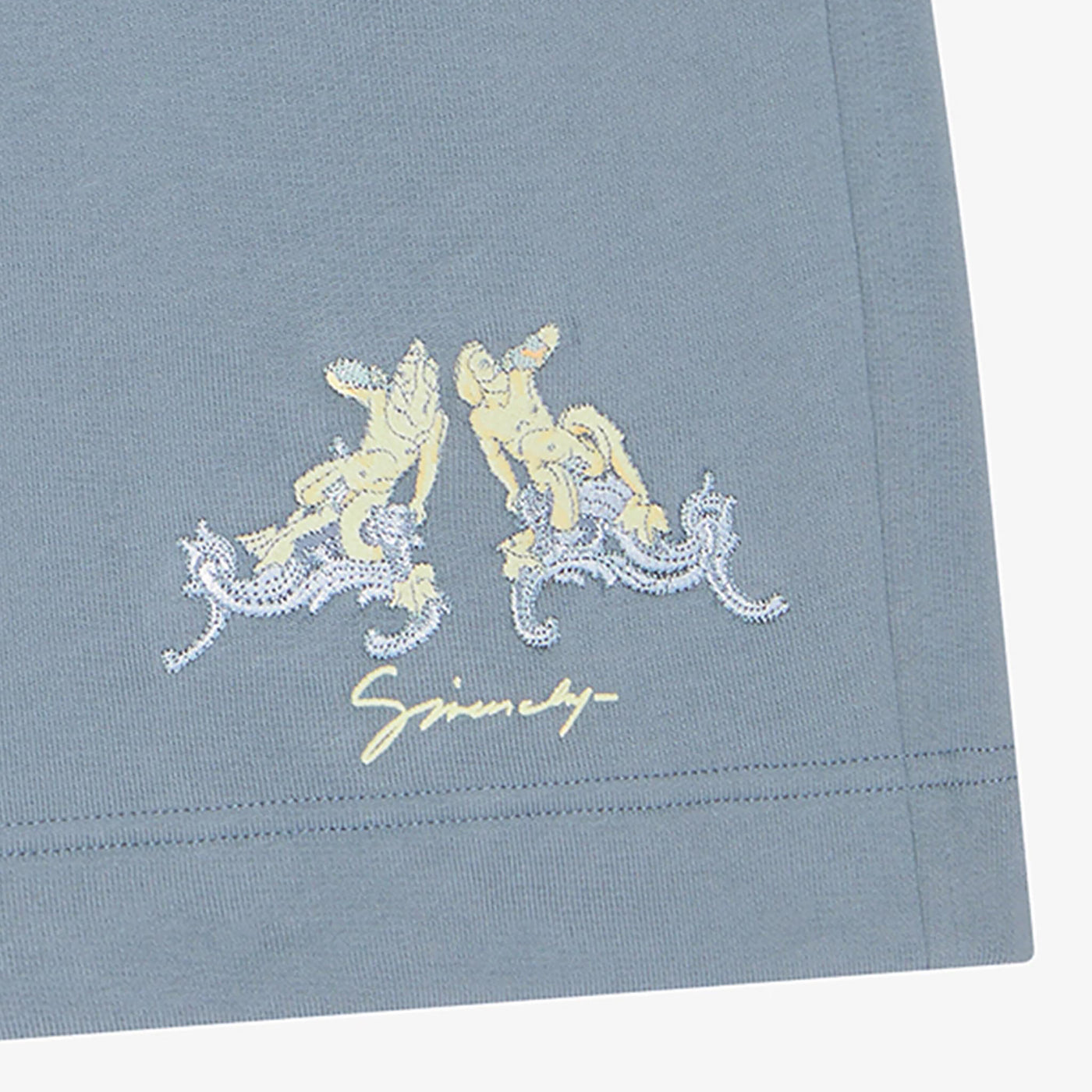 Givenchy Fleece Hubert Objects Embroidery Bermuda Shorts
