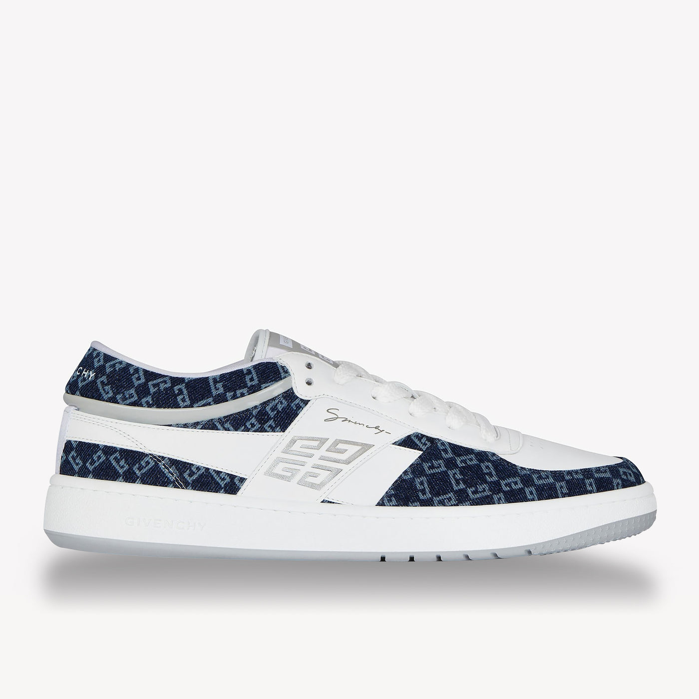 Givenchy G Move Leather And Monogram 72 Denim Sneaker