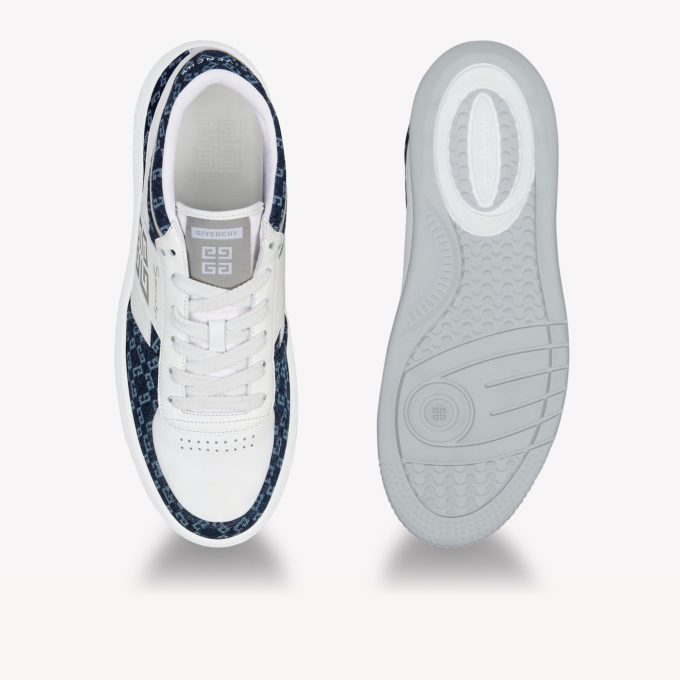 Givenchy G Move Leather And Monogram 72 Denim Sneaker