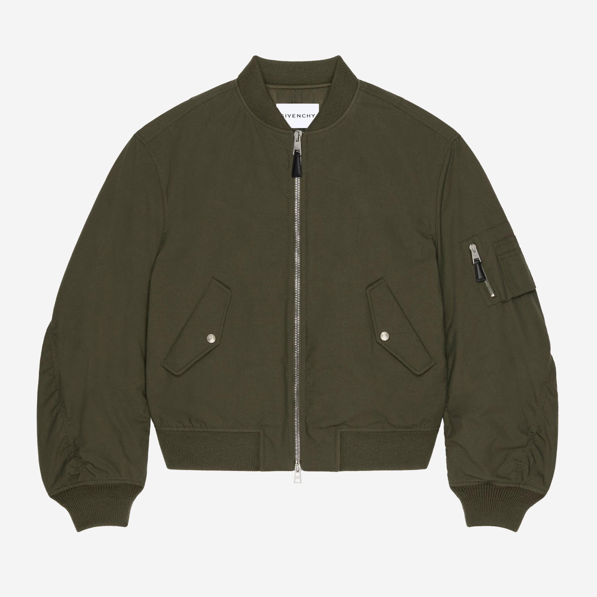 Givenchy Stamp Print Couture Seam Bomber Jacket