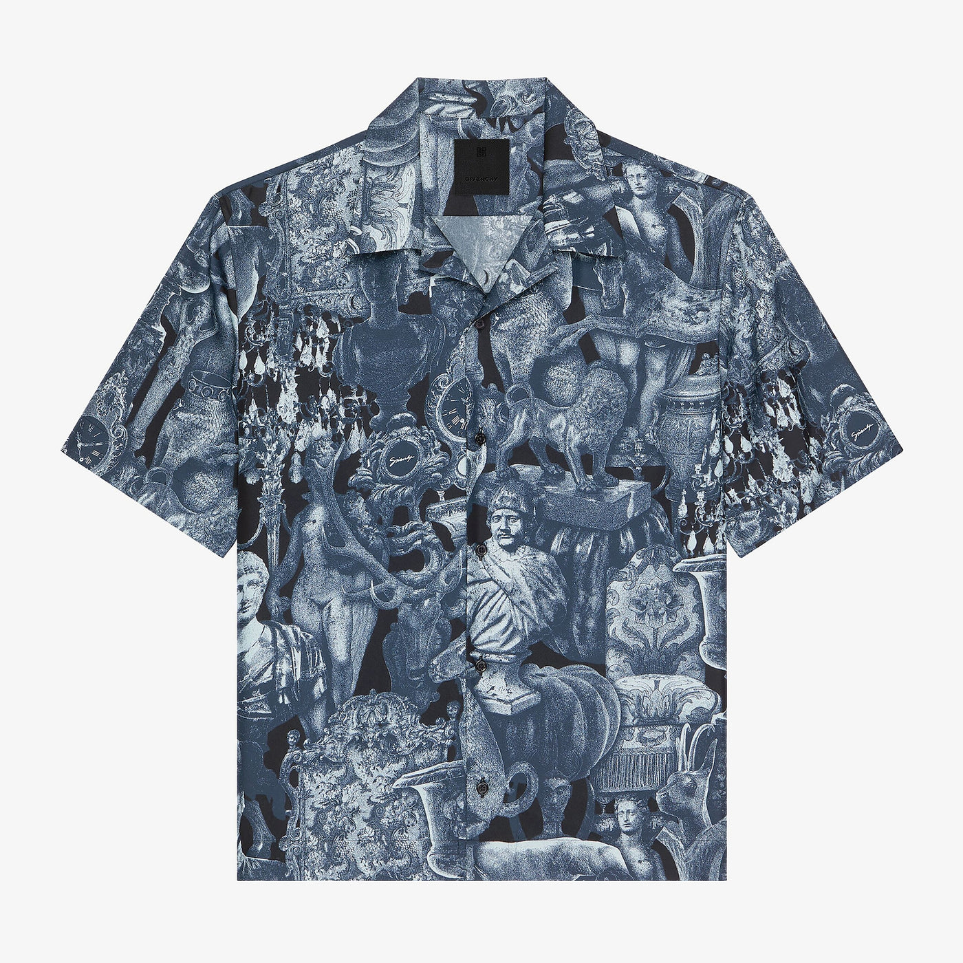Givenchy Hubert Objects Print Silk Shirt