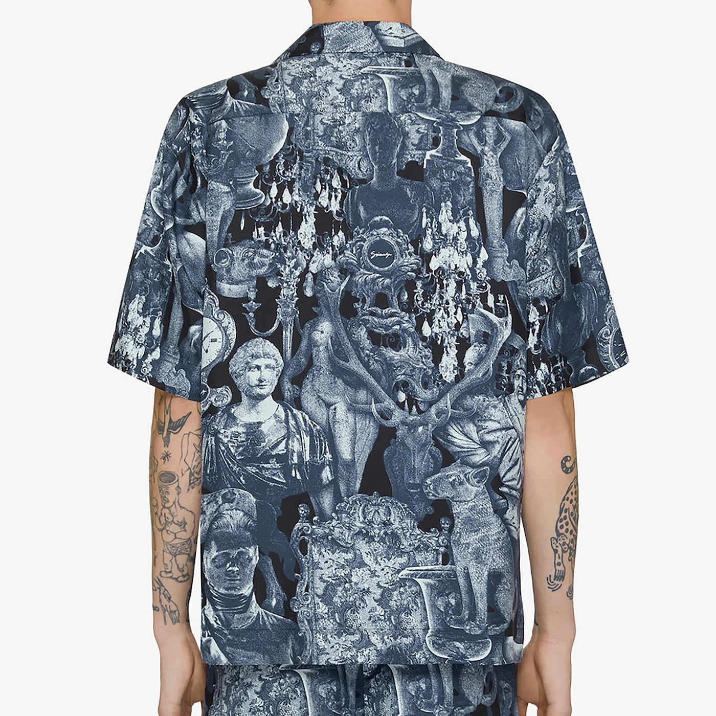 Givenchy Hubert Objects Print Silk Shirt