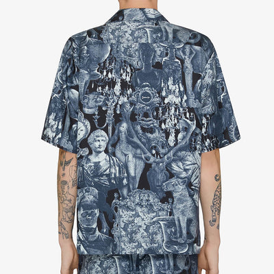 Givenchy Hubert Objects Print Silk Shirt