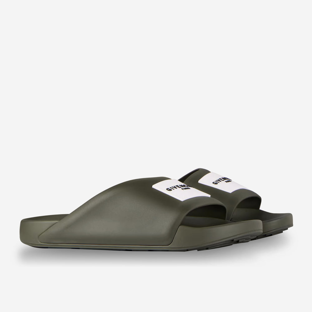Givenchy Rubber Label Slide Mules – ZAP