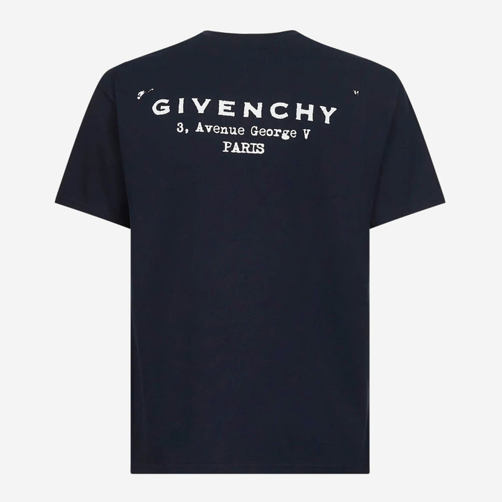 Tシャツ・カットソー GIVENCHY FW25 Dark blue cotton t-shirt (BM71NK3YRJ 499) T-SHIRT Givenchy €490,00 EUR - Biffi Boutiques