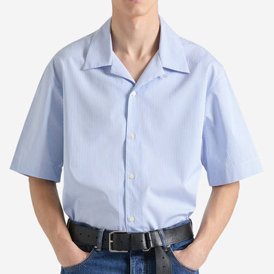 Givenchy Stamp Print Pinstripe Shirt