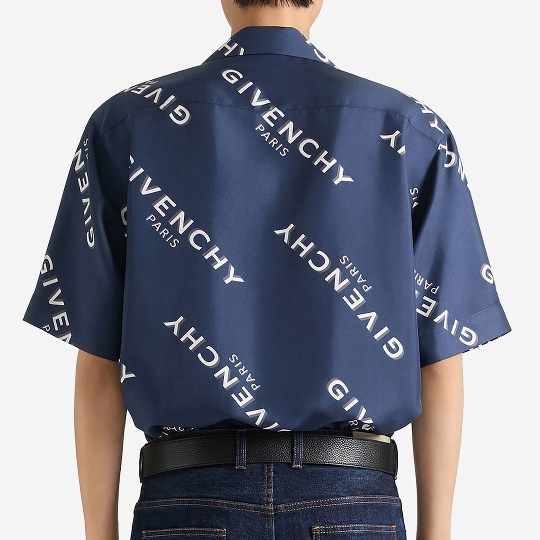 Givenchy Silk Twill Shadow Print Shirt – ZAP