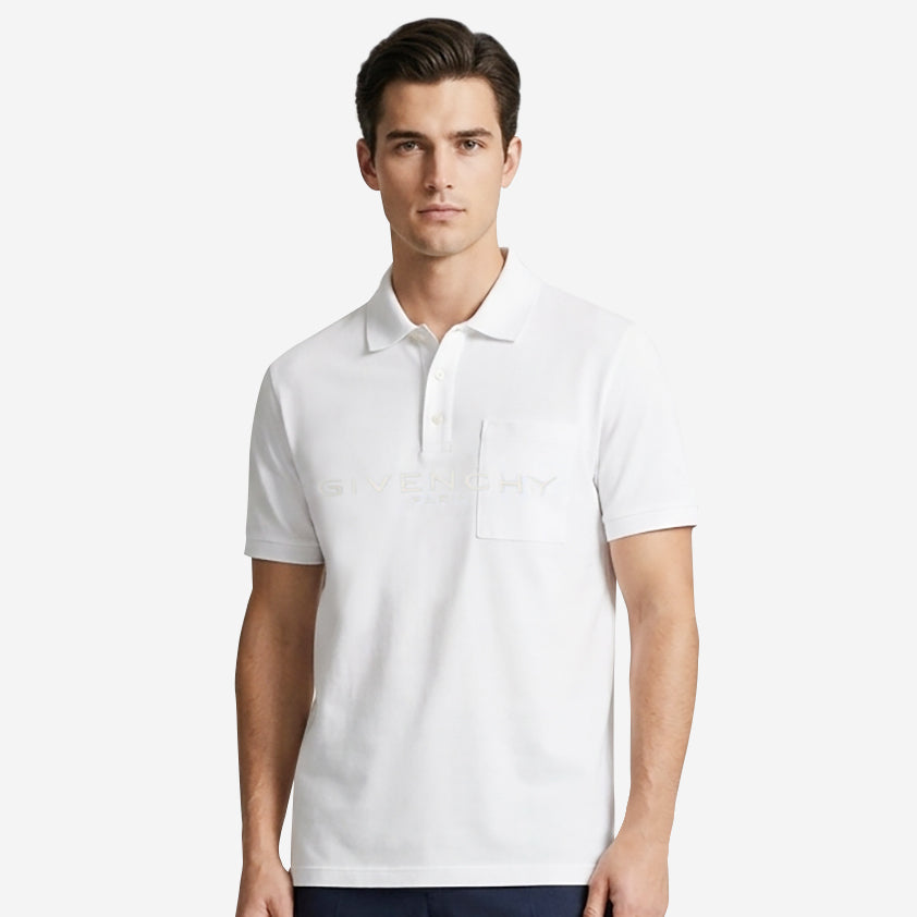 Givenchy Paris Jacquard Polo Shirt