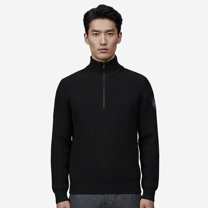 Canada Goose Mckinney Quarter Zip Tonal Disc Knitwear