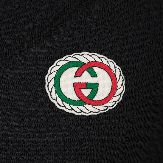 Gucci Zip Up Web Knit Track Jacket
