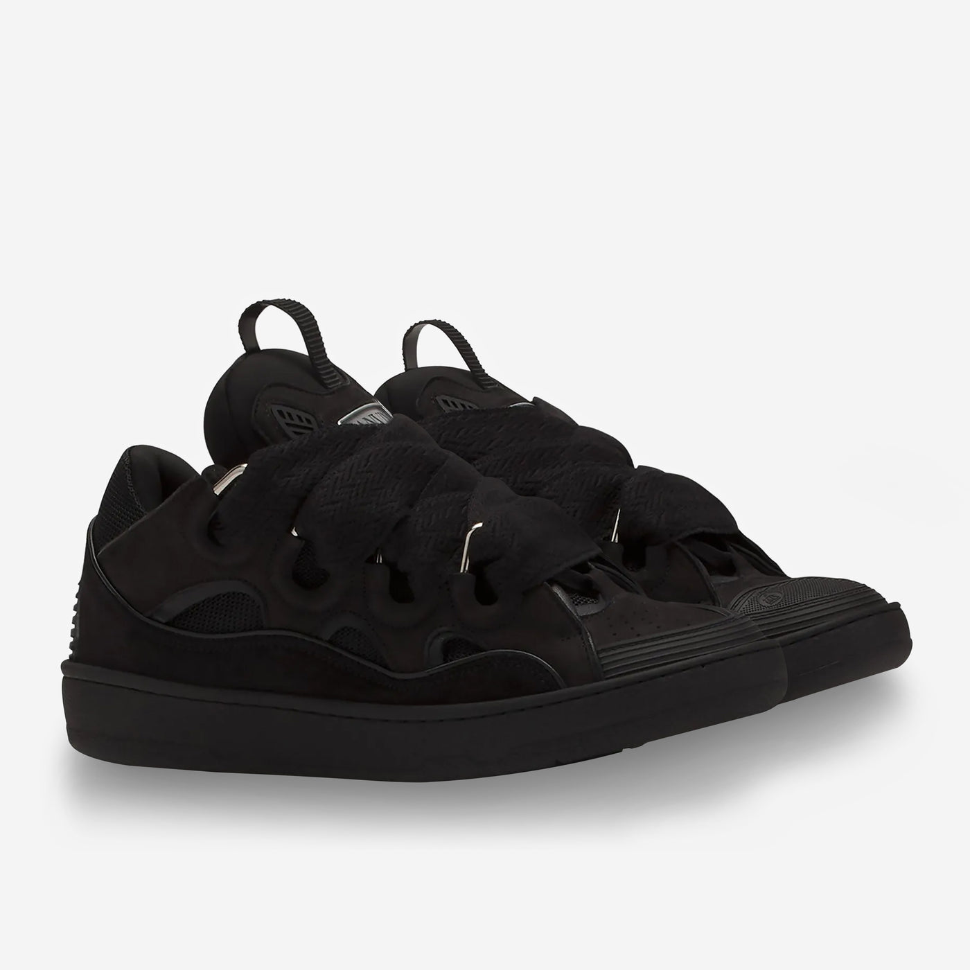 Lanvin Leather Curb Sneakers