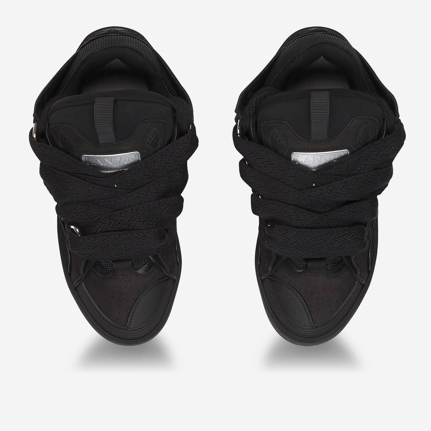 Lanvin Leather Curb Sneakers