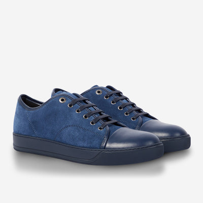 Lanvin DBB1 Leather And Suede Sneakers