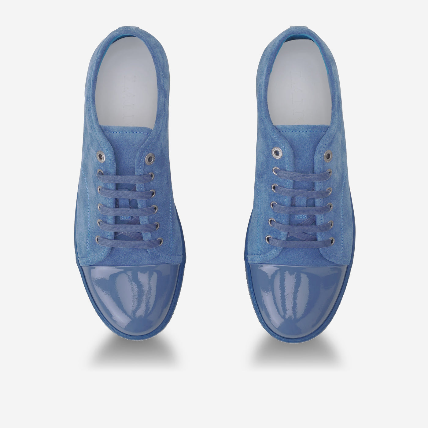 Lanvin DBB1 Suede And Patent Leather Sneakers