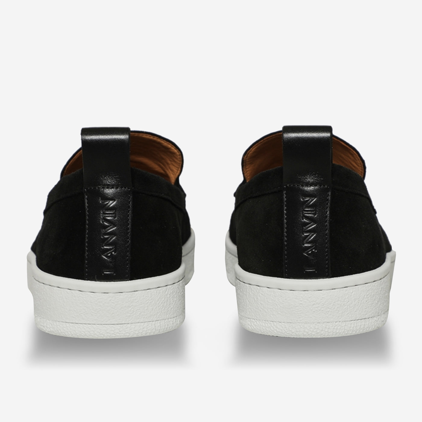 Lanvin Cruiser Suede Moccasins