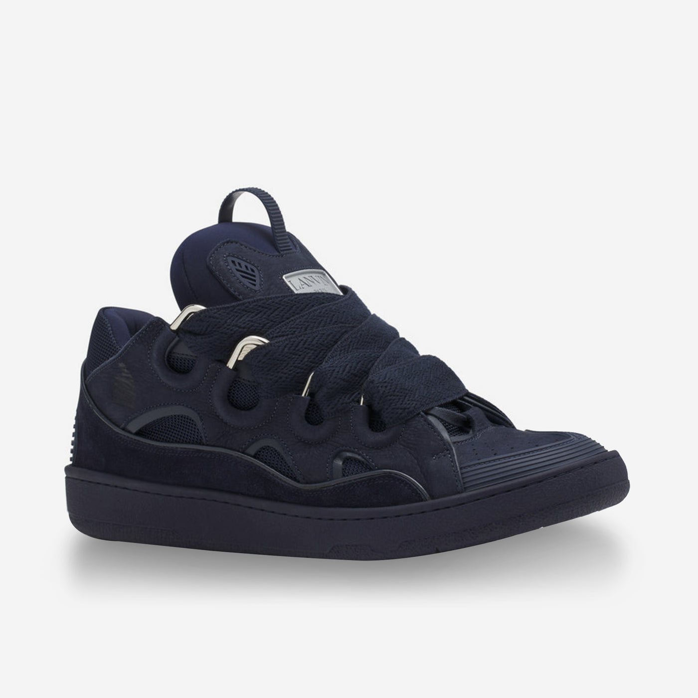 Lanvin Leather Curb Sneakers