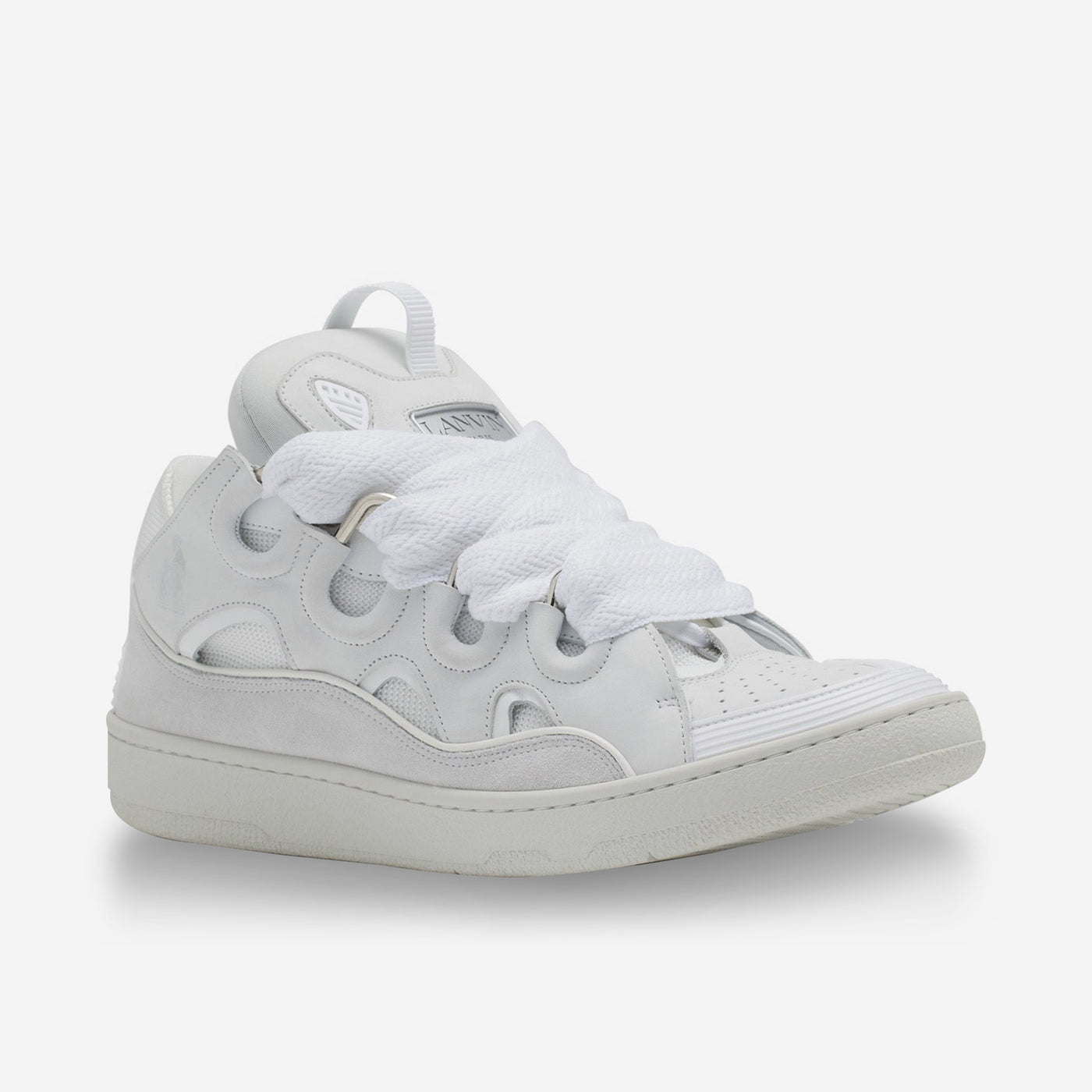 Lanvin Leather Curb Sneakers