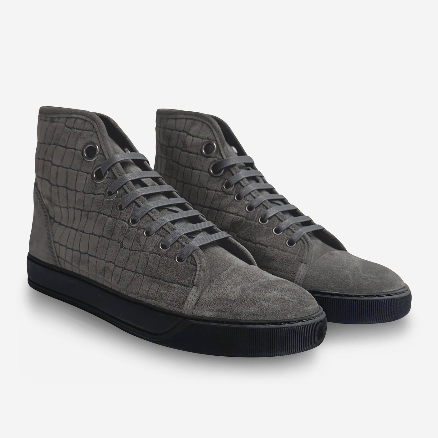 Lanvin DBB1 High-Top Croc Sneakers
