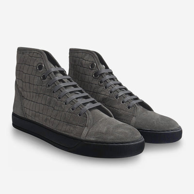 Lanvin DBB1 High-Top Croc Sneakers