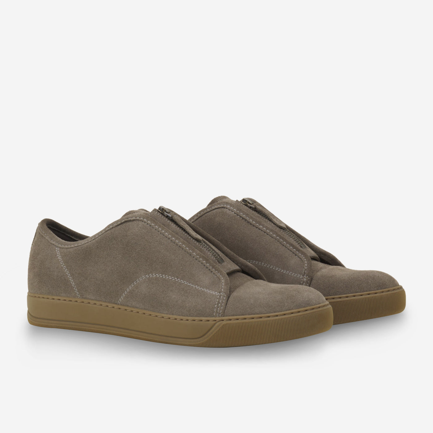 Lanvin DBB1 Suede Zip Sneakers – ZAP